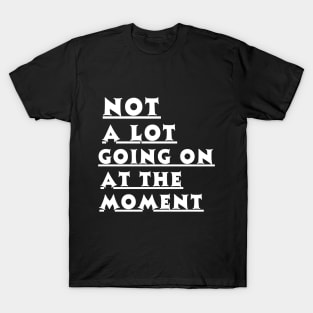 Not a lot going on at the moment T-Shirt